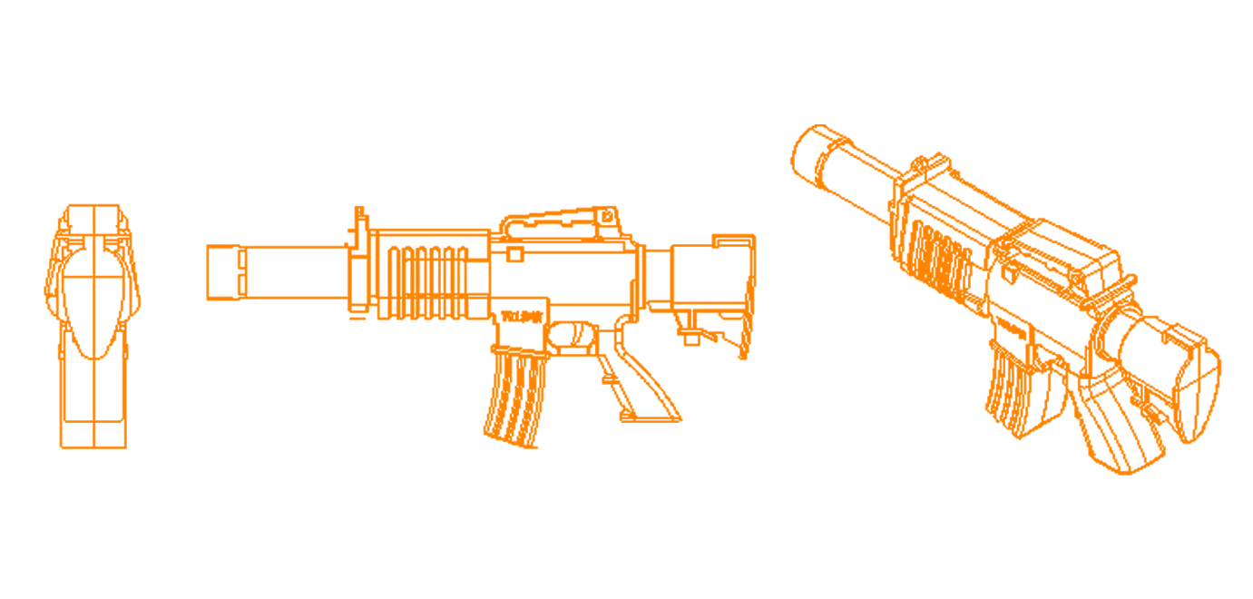 步槍造型LED燈鑰匙圈 步槍造型LED燈鑰匙圈
